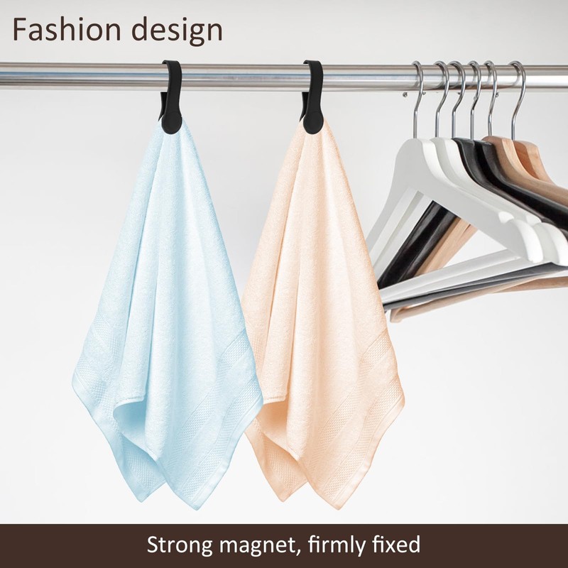 Guniata Pack of 2 Magnetic Towel Clips, Leather Towel Holder,