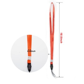 Onkuey 17-Inch Neck Strap Band Lanyards with Detachable Buckle for Camera Cell Phone iPod USB Flash Drive ID Card Badge Holder Keychain (Multi-Color 10 pack)