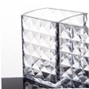 IWOWHERO Acrylic Transparent Makeup Brush Holder Stylish Cosmetic Storage Box