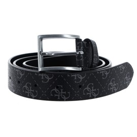 GUESS Vezzola Adjustable Belt W105 Dark Black - Can be Shortened, Dark Black