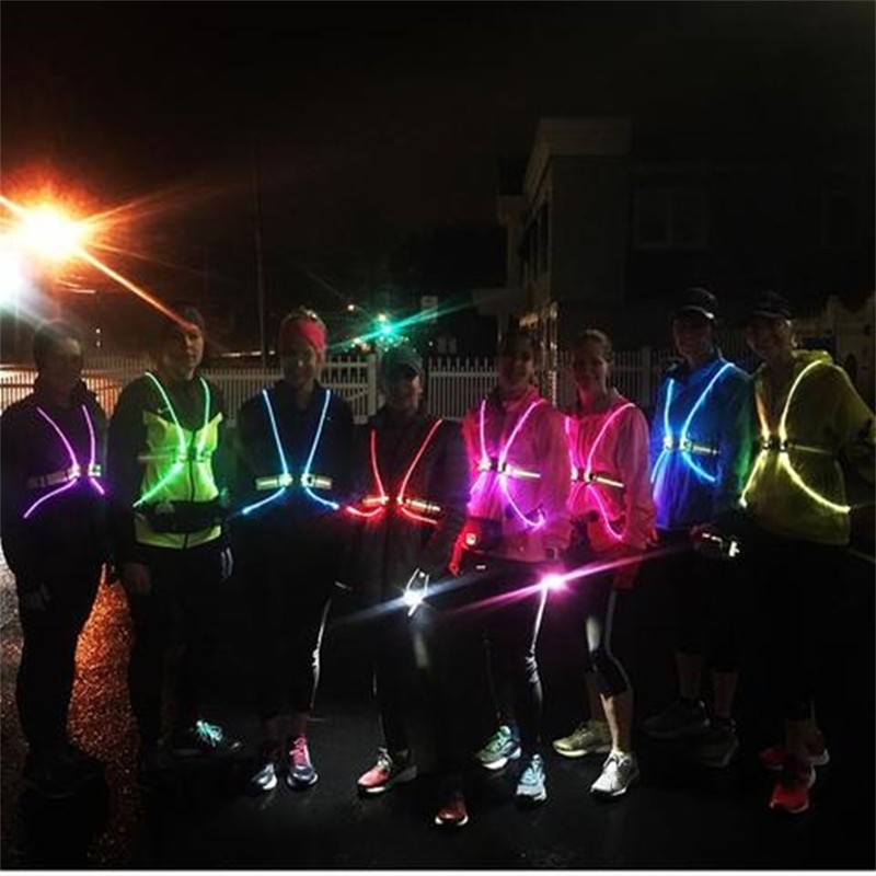 Outdoor 360 Reflective LED Flash Driving Vest High Visibility Night