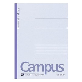 Kokuyo Campus Notebook, Extra Thick Horizontal Rule, No. 6 (Semi-B5), 30 Sheets
