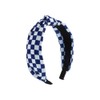 YOEMAYUNER Headbands for Women Checkered Headband Knotted Head Bands Women