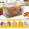 ANYPROLUS Bread Box for Homemade Bread, Airtight Kitchen Counter Storage