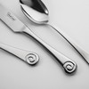 Robert Welch Ammonite Bright Cutlery Coffee/Espresso Spoon, Set of 8.