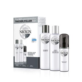 Nioxin Kit #2 de Crecimiento de Cabello, para Natural y Caída Excesiva (3 Piezas: Shampoo 150ml + Acondicionador 150ml + Tratamiento 50ml)