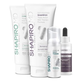 Kit Recrowth Plus Para Hombre: Champu, Acondicionador, 5%...