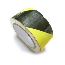 1 Roll PVC Heavy Duty Black Yellow Tape Hazard Warning/Walkway Tape 50mmx33m