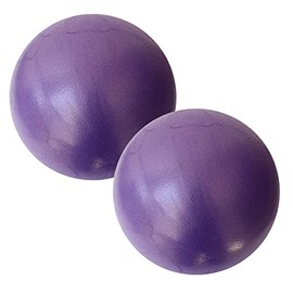 2 Pack Pelota de 25 cm para Pilates Barre 7 Yoga (Morada)