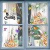 NXUEBDU Easter Window Clings for Glass Windows Easter Window Decorations