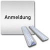 Türschilder24 XXL Door Sign 125 x 125 mm Registration 1.5