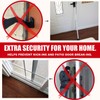Door Security Bar, SecurityMan Heavy Duty 2-in-1 Door Stoppers Security