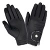LeMieux Unisex Classic Leather Riding Gloves in Black - Breathable