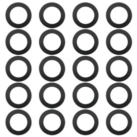 Be In Your Mind 20Pcs Fuel Tank Cap Sealing Gasket Radiator Cap Rubber Sealing Gasket Rubber Gasket for Motorcycle Moped 46x31x2mm Black