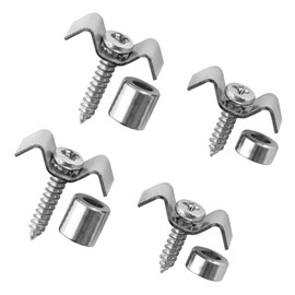 Musiclily Metal Vintage String Trees Flat Wavy String Guides Retainers for Strat Tele Style Electric Guitar, Chrome(Set of 2)