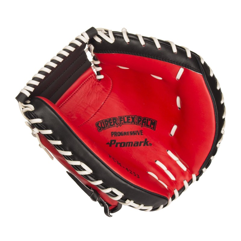 Promark PCM-4253 Soft Catcher's Mitt, Red Orange (For Right Throwing)