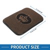 A ABSOPRO Car Armrest Cushion Pad Non-slip 12.20"x8.46" Suede Champagne