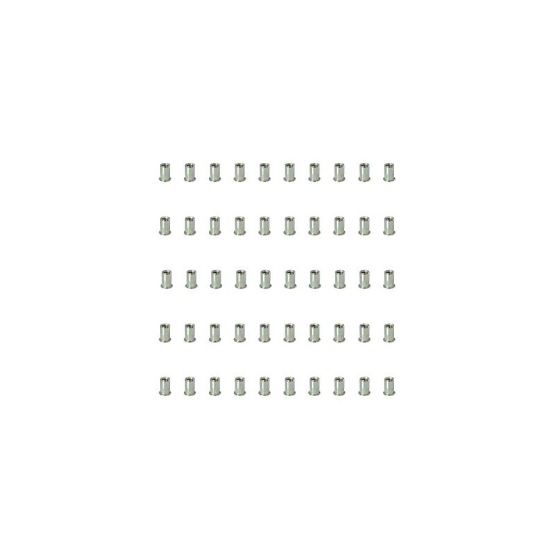 Pack of 50 Flat Head Stainless Steel (304) Pull Rivet