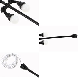 Tiardey 10pcs Double Head Lamp Model Railway Train/Road Lamp Post Street Light - Warm Lights