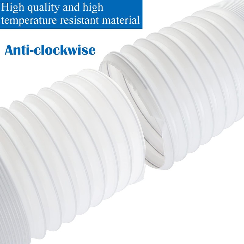 5.1 Inch Air Conditioner Exhaust Hose Anti-Clockwise Thread Portable AC