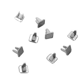 LA MIERE 10 piezas de ortodoncia dental MIM 80Mesh Bite Opener Wings Tongue Tamers Bite-Builder Bisagra adherible (Tongue Tamers)