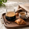 5 oz Espresso Cup, Borosilicate Glass Espresso Cup with Wooden