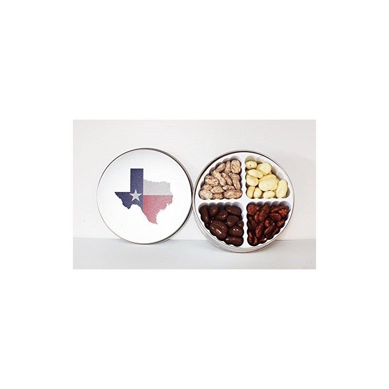 Texas Tin - 4 Gourmet Candied Pecans (1 lb.)