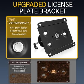 No Drill Bumper License Plate Holder Fits Infiniti 2016-up Q50
