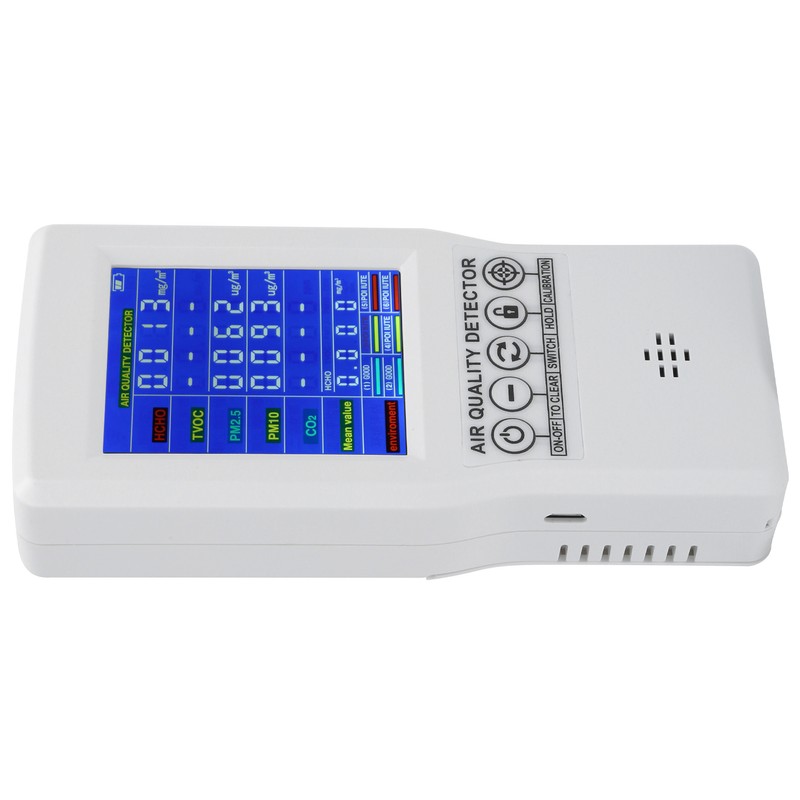 Precise Carbon Dioxide Detector PM2.5 PM10 CO2 Formaldehyde Digital Monitor