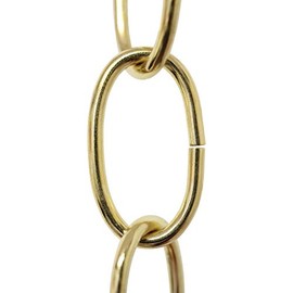 RCH Hardware CH-S56-12-PB Steel Chandelier Chain, Polished Brass