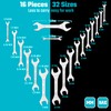 DURATECH Super-thin Open End Wrench Set, SAE(5/16" to 1-1/16") &