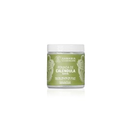 XAMANIA Pomada de Caléndula Orgánica. Ungüento Vegano Multiusos Sanador para el Tratamiento de Piel Seca, Sensible, Eczema, Rosacea. 106 gr.