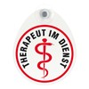 Schild, Autoschild Therapeut im Einsatz mit Saugnapf, 1,1mm wetterfestes Material
