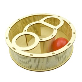 AnsonBoy Hamster Maze Natural Wood Ejercicio Juguete Plazo Tubo Túnel Jaula Accesorios Registro Toy Hamster Toy