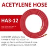Goss HA3-12 Acetylene Hose, 12-Feet
