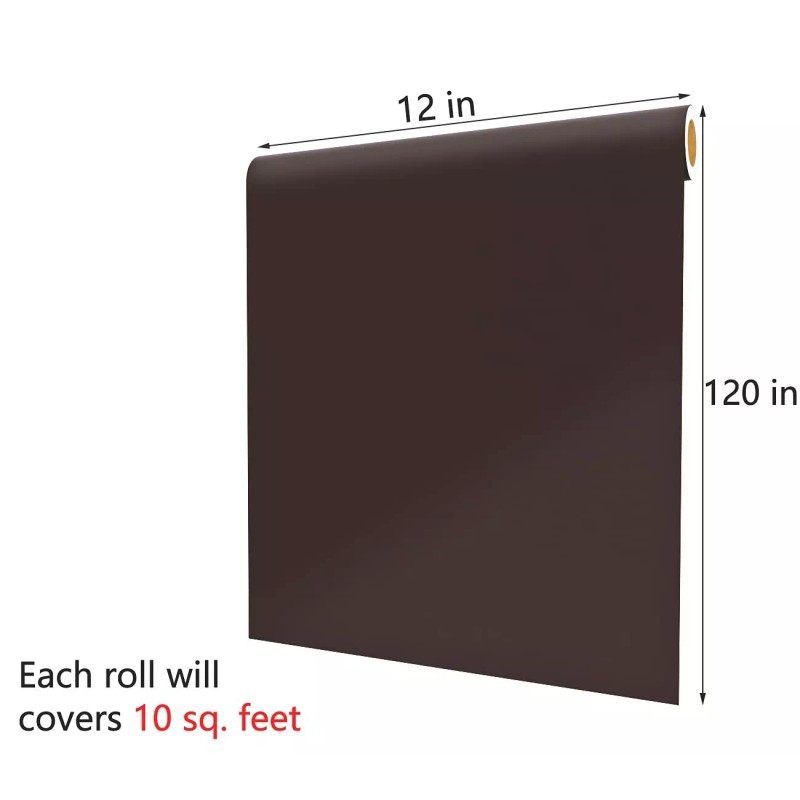Decotalk Dark Brown Wallpaper 12 X 120 Inch Matte Solid