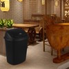 Xyskin 4-Pack 10 Gallon Trash Can, Plastic Swing Top Kitchen