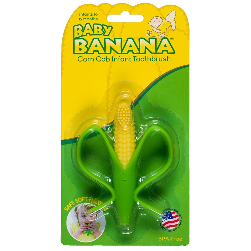 Baby Banana - Corn Cob Toothbrush, Training Teether Tooth Brush