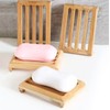 Bamboo Soap Dish, Wooden Soap Dispenser for Bathroom, Kitchen, Dining