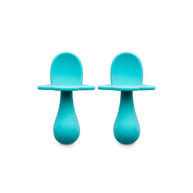 Grabease Set De 2 Mini Cucharitas De Silicon Para Bebes