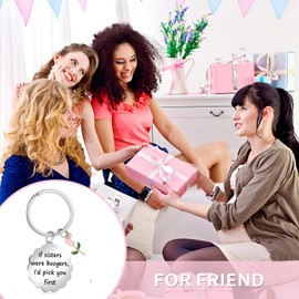 Ouligay Sister Birthday Gifts, Funny Sister Keyring Gifts for Women, Sisters Gift from Sisters, Best Friend Gift for Women Bestie Friend Birthday Christmas