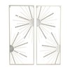 CosmoLiving by Cosmopolitan Metal Geometric Half Moon Mirror Wall Decor