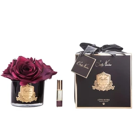 Cote Noire-Five Roses in Black and Carmine Red