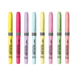BIC Japan MHL8UNT Highlighter Marking Highlighter Grip Set, 8 Pieces, Assorted