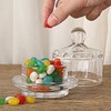 BSTKEY 2 Pack Glass Butter Dishes, Clear Small Glass Butter