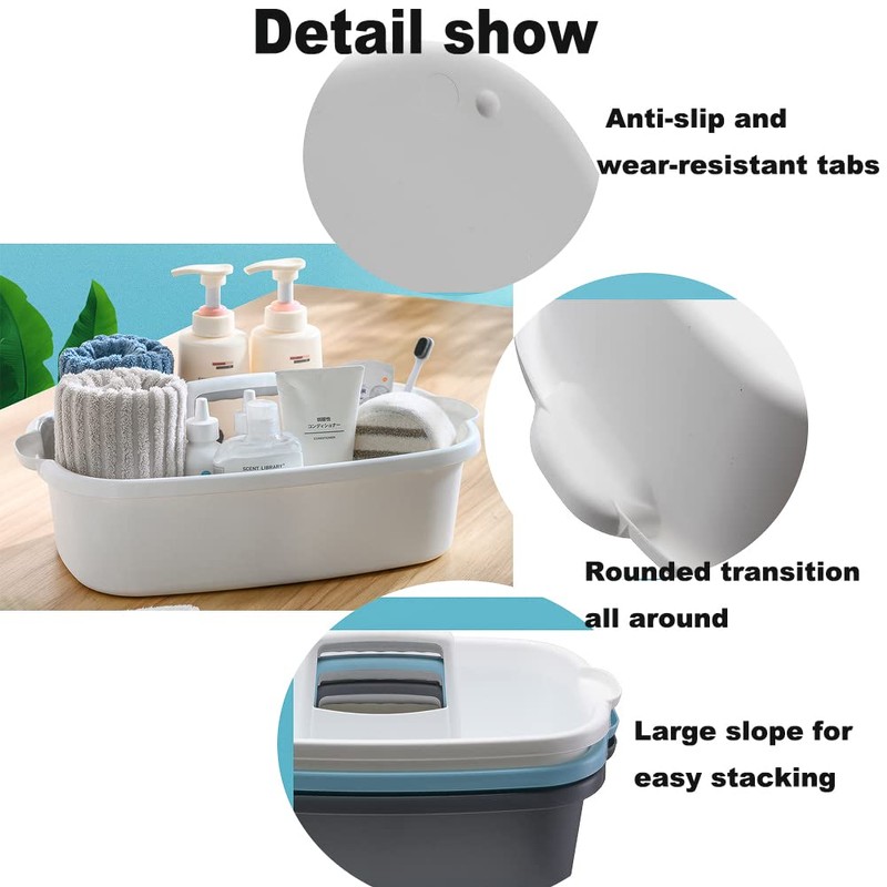 ANNIYA Cleaning Supplies Organizer, Large Cleaning Supply Caddy with Handle,