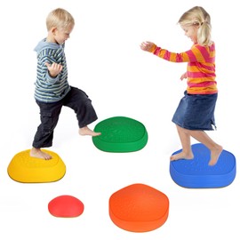 WYZworks - 5pcs Stepping Stones for Kids, Stepping Stones Outdoor, Balance Board Kids, Obstacle Course for Kids, Plastic Stepping Stones, Balance Beam, Toddler Outdoor Toys