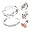 Gatuida 2pcs Rose Couple Ring Rings Couples Jewellery Couples Jewelry