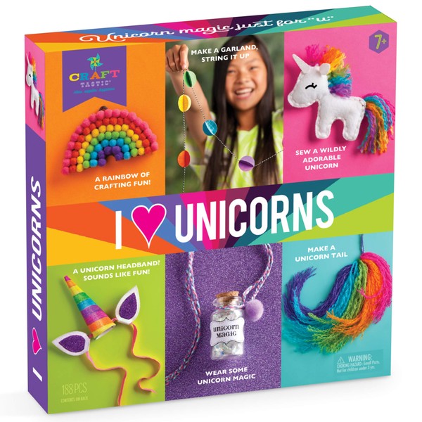 Craft-tastic â I Love Unicorns Kit â Craft Kit Includes 6 Unicorn-Themed Projects