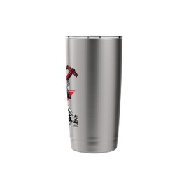 Japanese samurai warrior Seven Virtues of Bushido novelty Stainless Steel Insulated Tumbler
